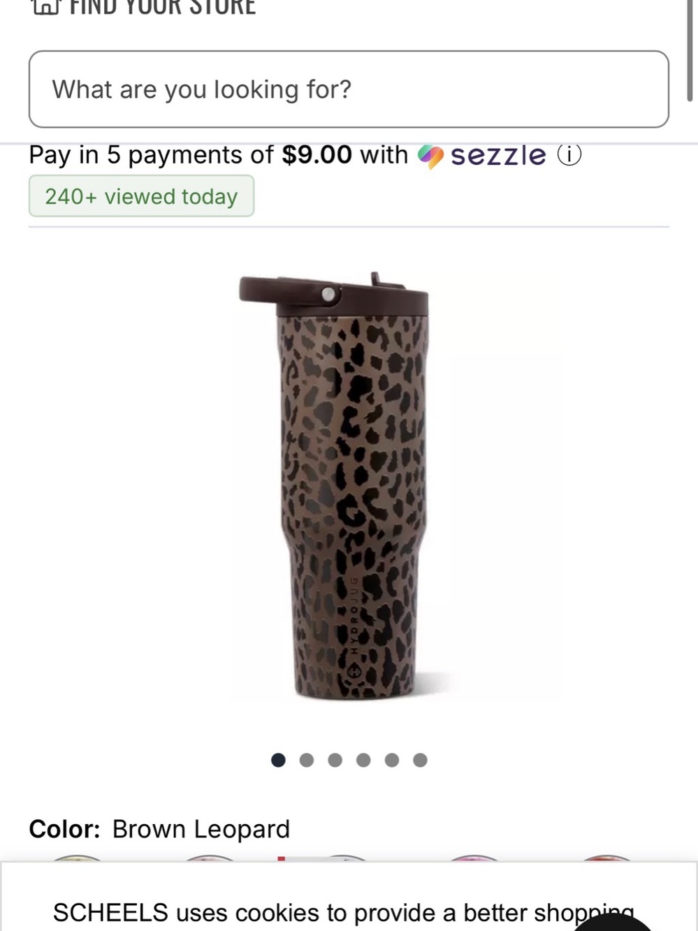 40oz Leopard Print Sport Hydrojug
